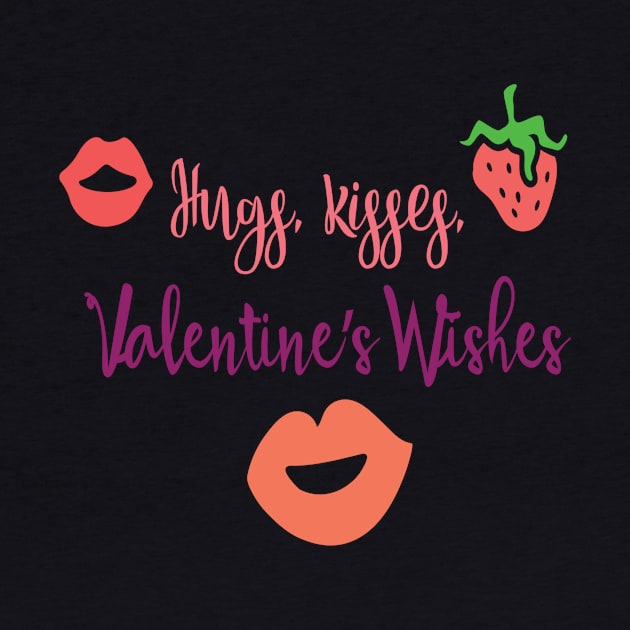 Hugs Kisses Valentines Wishes by TeeBunny17